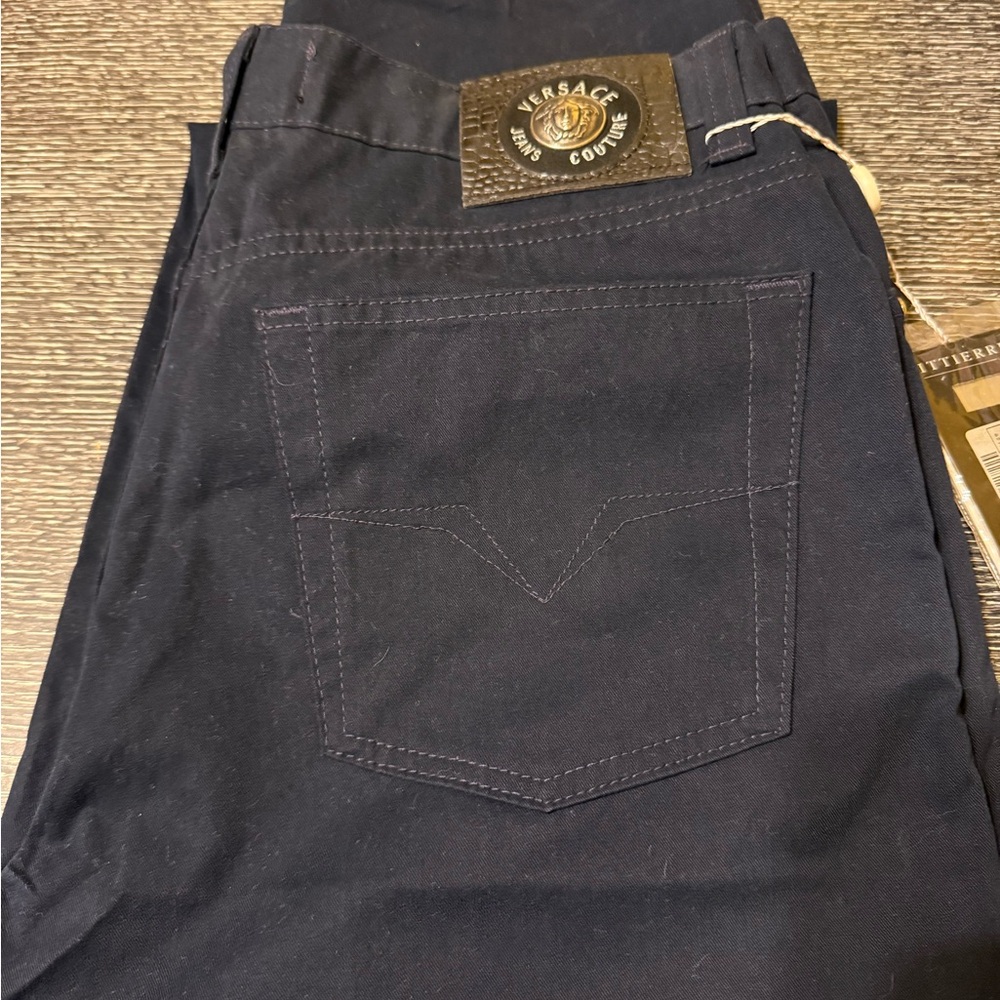 Versace Men's Dark Navy Jeans